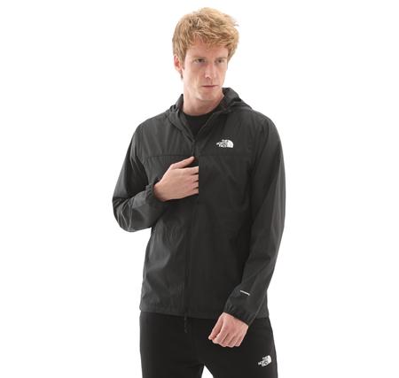 The North Face M Hıgher Run Wınd Jacket Erkek Yağmurluk-Rüzgarlık Siyah