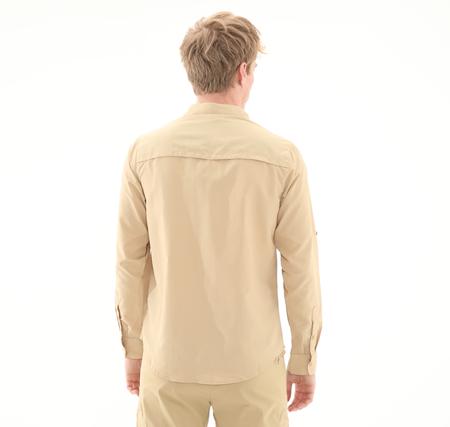 The North Face M L-S Sequoıa Shırt Erkek Gömlek Krem