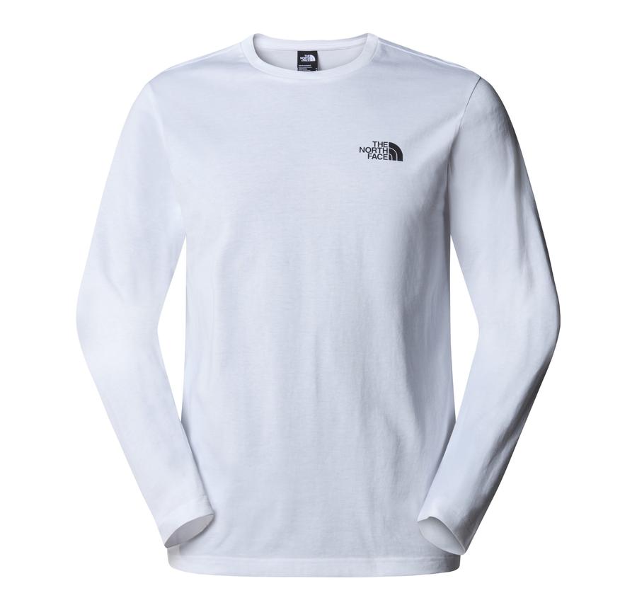 The North Face M L-S Sımple Dome Tee Erkek Sweatshirt Beyaz The North Face M L-S Sımple Dome Tee Erkek Sweatshirt Beyaz