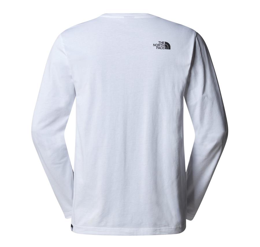 The North Face M L-S Sımple Dome Tee Erkek Sweatshirt Beyaz The North Face M L-S Sımple Dome Tee Erkek Sweatshirt Beyaz
