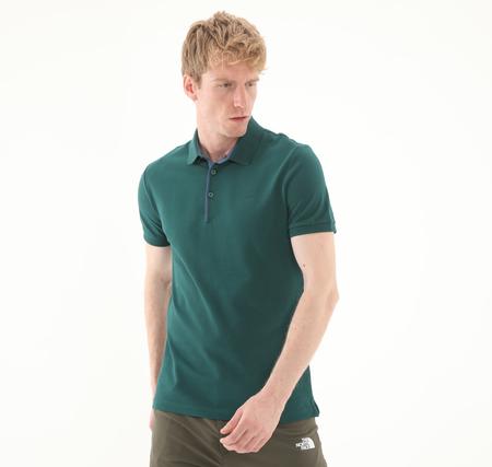 The North Face M Premıum Slım Polo Erkek T-Shirt Yeşil