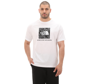 The North Face M S-S Raglan Redbox Tee Erkek T-Shirt Beyaz