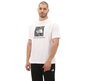 The North Face M S-S Raglan Redbox Tee Erkek T-Shirt Beyaz