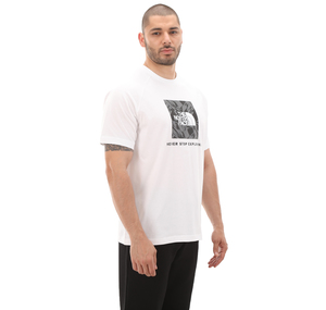 The North Face M S-S Raglan Redbox Tee Erkek T-Shirt Beyaz