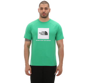 The North Face M S-S Raglan Redbox Tee Erkek T-Shirt Yeşil