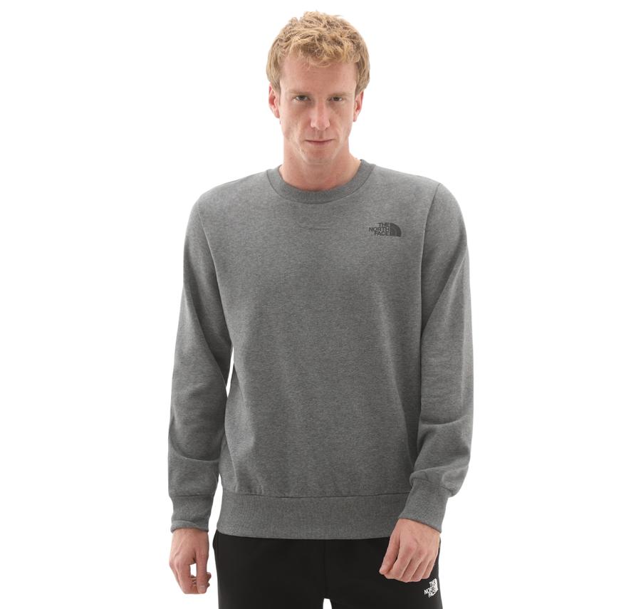 The North Face M Sımple Dome Regular Crew Erkek Sweatshirt Gri The North Face M Sımple Dome Regular Crew Erkek Sweatshirt Gri