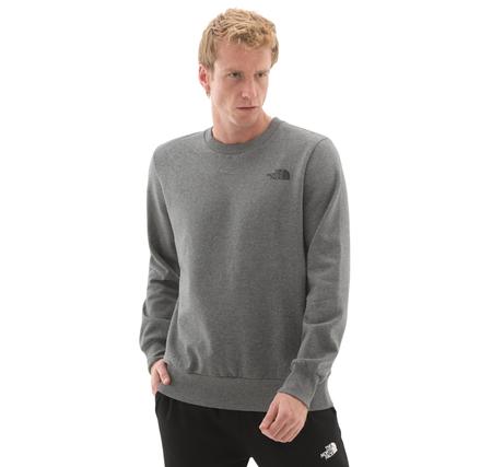 The North Face M Sımple Dome Regular Crew Erkek Sweatshirt Gri