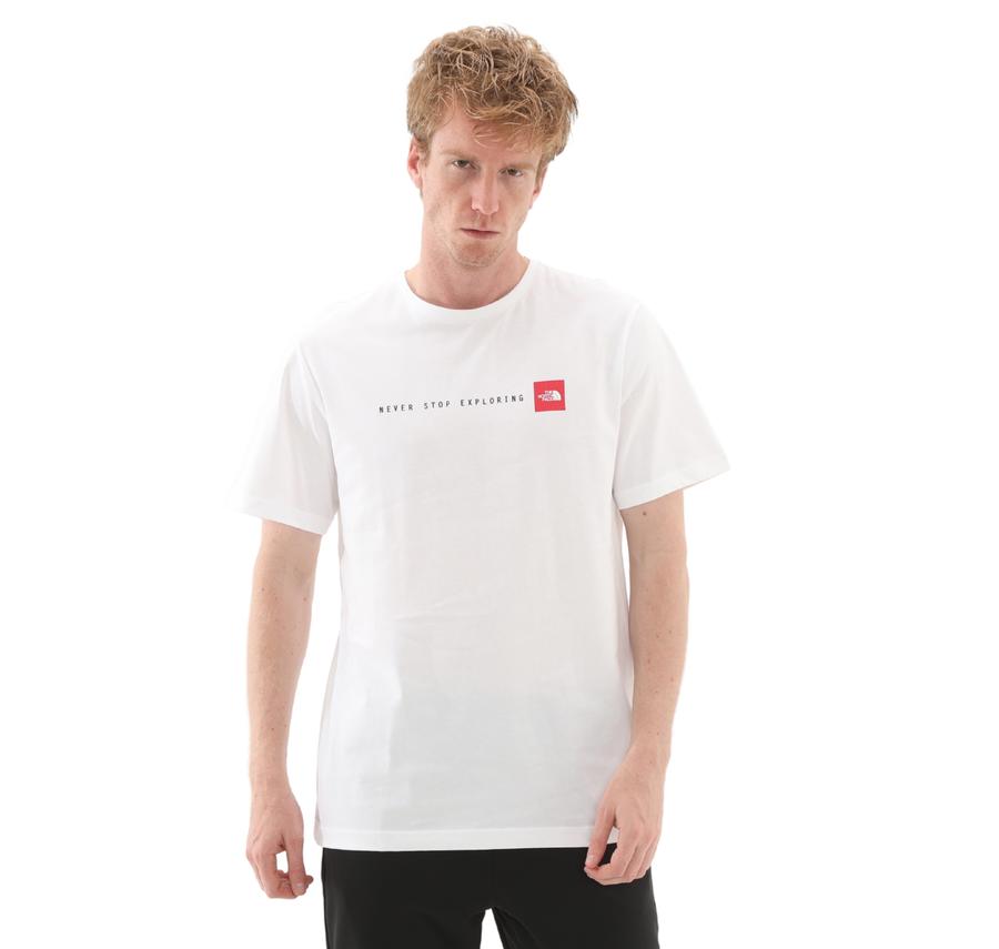 The North Face M Ss Never Stop Explorıng Tee Erkek T-Shirt Beyaz The North Face M Ss Never Stop Explorıng Tee Erkek T-Shirt Beyaz