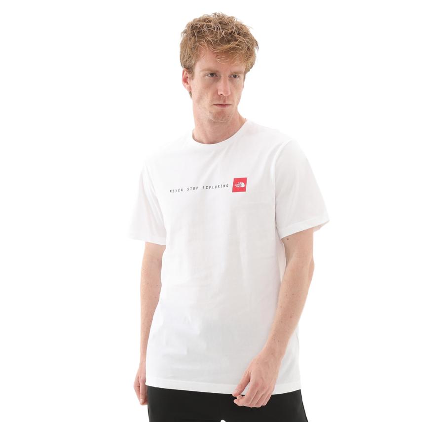 The North Face M Ss Never Stop Explorıng Tee Erkek T-Shirt Beyaz The North Face M Ss Never Stop Explorıng Tee Erkek T-Shirt Beyaz