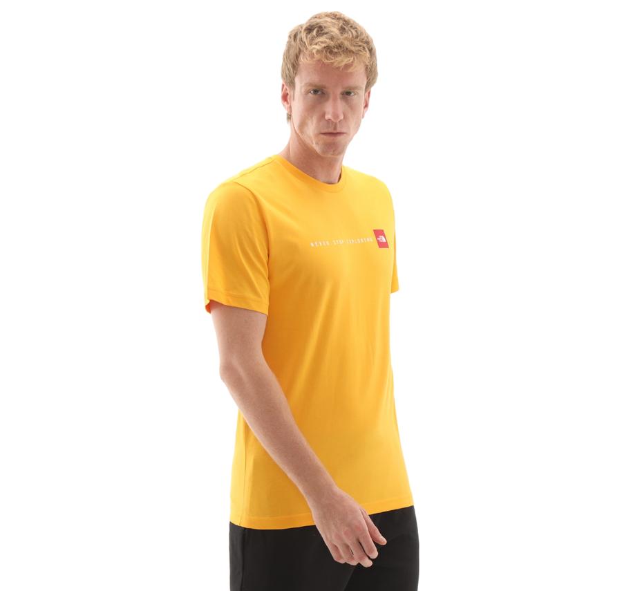 The North Face M Ss Never Stop Explorıng Tee Erkek T-Shirt Sarı The North Face M Ss Never Stop Explorıng Tee Erkek T-Shirt Sarı