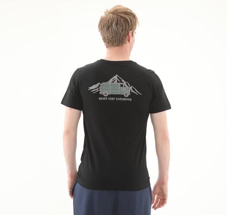The North Face M Ss Outdoor Graphıc Tee Erkek Siyah