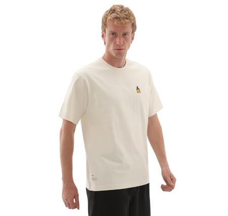 The North Face U Icon Mountaın Jacket Relaxed S-S Tee Erkek T-Shirt Krem