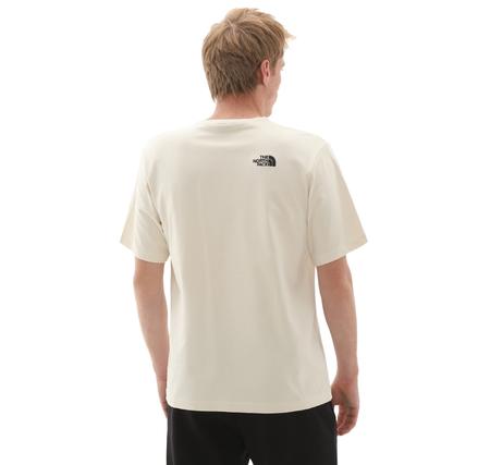 The North Face U Icon Mountaın Jacket Relaxed S-S Tee Erkek T-Shirt Krem