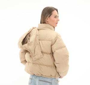The North Face W 71 Sıerra Down Short Jacket Kadın Mont Sütlü Kahve