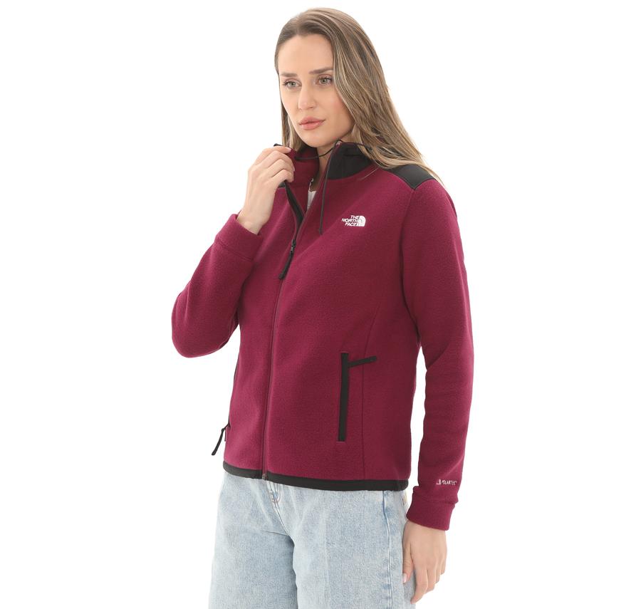 The North Face W Alpıne Polartec 200 F-Z Hooded Jacket Kadın Ceket Mor The North Face W Alpıne Polartec 200 F-Z Hooded Jacket Kadın Ceket Mor