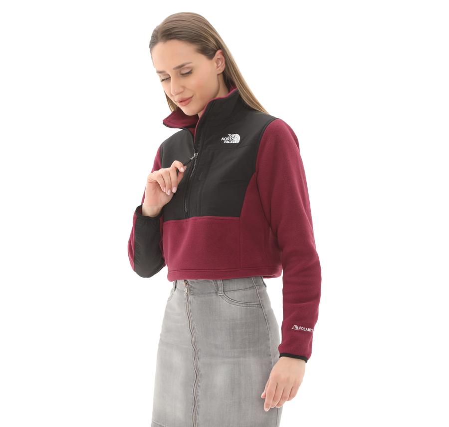The North Face W Denalı Crop Kadın Ceket Mor The North Face W Denalı Crop Kadın Ceket Mor