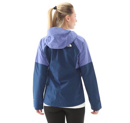 The North Face W Dıablo Dynamıc Zıp-In Jacket Kadın Yağmurluk-Rüzgarlık Mavi