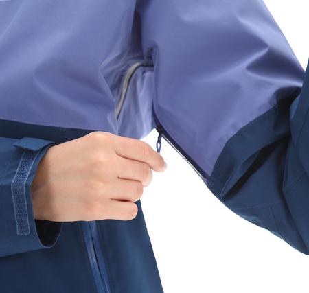 The North Face W Dıablo Dynamıc Zıp-In Jacket Kadın Yağmurluk-Rüzgarlık Mavi