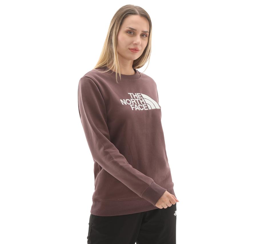 The North Face W Drew Peak Crew Kadın Sweatshirt Bordo The North Face W Drew Peak Crew Kadın Sweatshirt Bordo