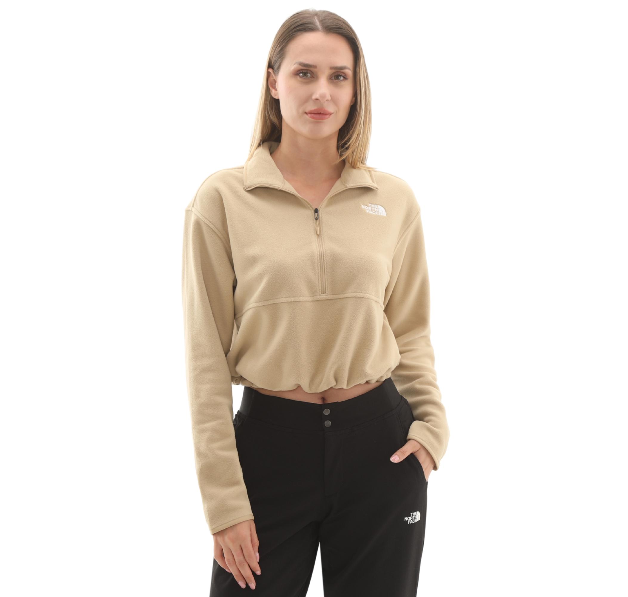 Женская куртка The North Face W Glacier Fleece 1-2 Zip Short Krem