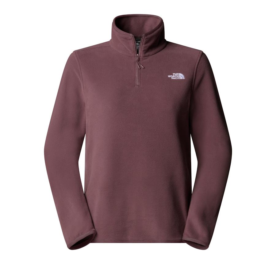 The North Face W Glacıer Fleece 1-4 Zıp Jacket Kadın Sweatshirt Bordo The North Face W Glacıer Fleece 1-4 Zıp Jacket Kadın Sweatshirt Bordo