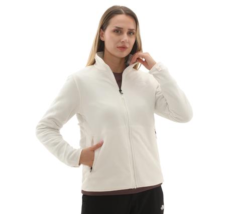 The North Face W Glacıer Fleece Jacket Kadın Ceket Beyaz