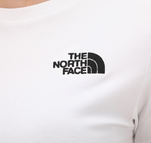 The North Face W S-S Essentıal Cropped Slım Tee Kadın T-Shirt Beyaz