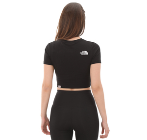 The North Face W S-S Essentıal Cropped Slım Tee Kadın T-Shirt Siyah