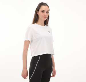 The North Face W Sımple Dome Cropped Slım Tee Kadın T-Shirt Beyaz