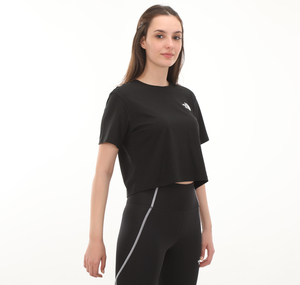 The North Face W Sımple Dome Cropped Slım Tee Kadın T-Shirt Siyah