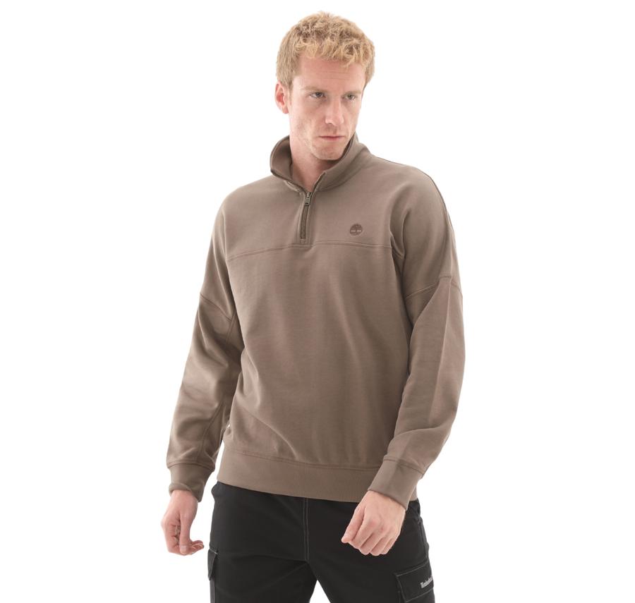 Timberland 1-4 Zip Sweatshirt Erkek Sweatshirt Kahve Timberland 1-4 Zip Sweatshirt Erkek Sweatshirt Kahve