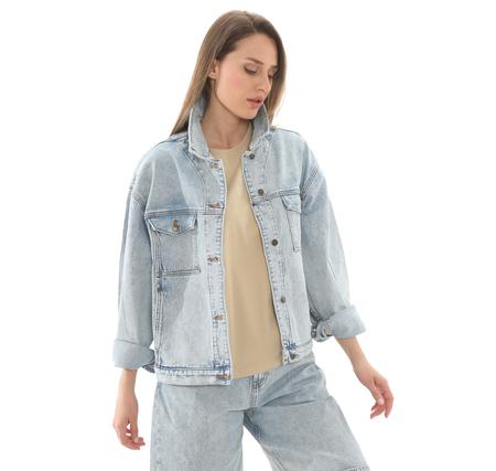Timberland Archive Denim Jacket Kadın Ceket Açık Mavi