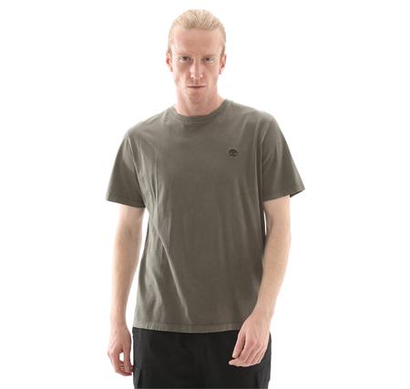 Timberland Dunstan Rıver Garment Dye Short Sleeve T Erkek T-Shirt Yeşil