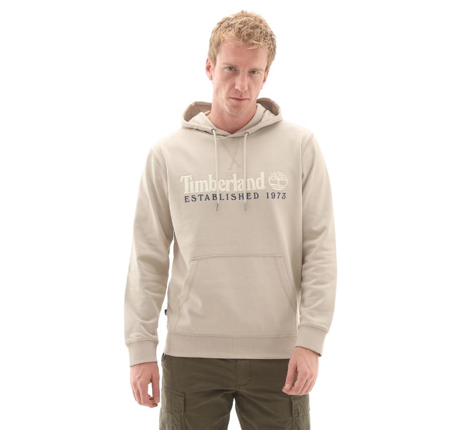 Timberland Establıshed 1973 Embroidered Logo Loopba Erkek Sweatshirt Krem Timberland Establıshed 1973 Embroidered Logo Loopba Erkek Sweatshirt Krem
