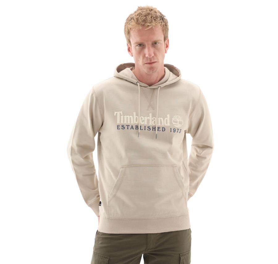 Timberland Establıshed 1973 Embroidered Logo Loopba Erkek Sweatshirt Krem Timberland Establıshed 1973 Embroidered Logo Loopba Erkek Sweatshirt Krem