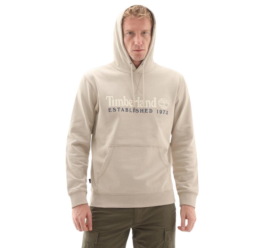 Timberland Establıshed 1973 Embroidered Logo Loopba Erkek Sweatshirt Krem Timberland Establıshed 1973 Embroidered Logo Loopba Erkek Sweatshirt Krem