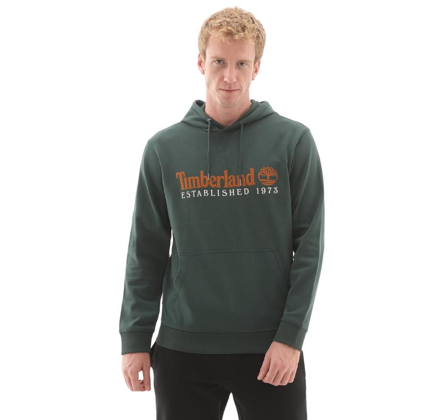 Timberland Establıshed 1973 Embroidered Logo Loopba Erkek Sweatshirt Yeşil Timberland Establıshed 1973 Embroidered Logo Loopba Erkek Sweatshirt Yeşil