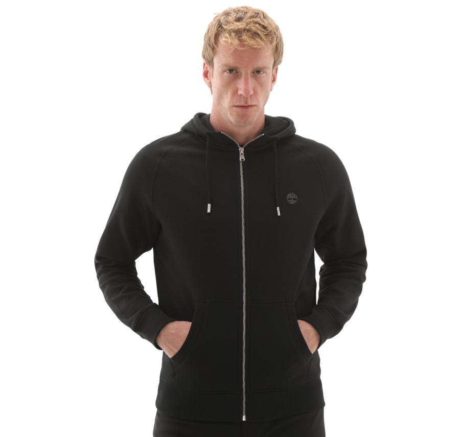 Timberland Exeter Rıver Brushed Back Full Zip Hoodi Erkek Ceket Siyah Timberland Exeter Rıver Brushed Back Full Zip Hoodi Erkek Ceket Siyah
