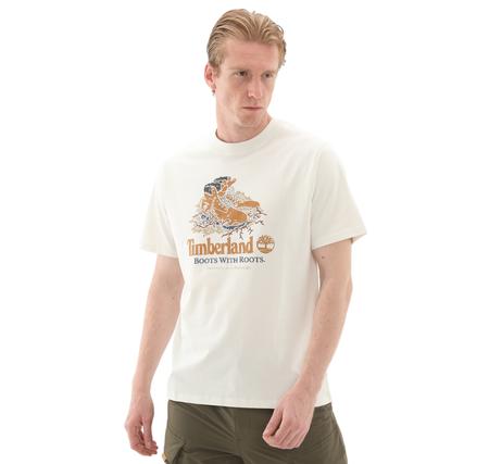 Timberland Front Boot Graphic Tee Erkek