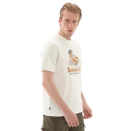 Timberland Front Boot Graphic Tee Erkek