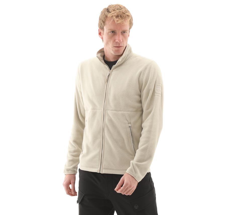 Timberland Full Zip Polar Fleece Erkek Ceket Krem Timberland Full Zip Polar Fleece Erkek Ceket Krem