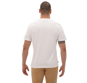 Timberland Garment Dye Logo Graphic Tee Erkek T-Shirt Beyaz