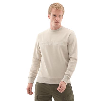 Timberland Hampthon Crew Neck Erkek Sweatshirt Bej