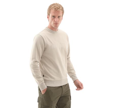 Timberland Hampthon Crew Neck Erkek Sweatshirt Bej