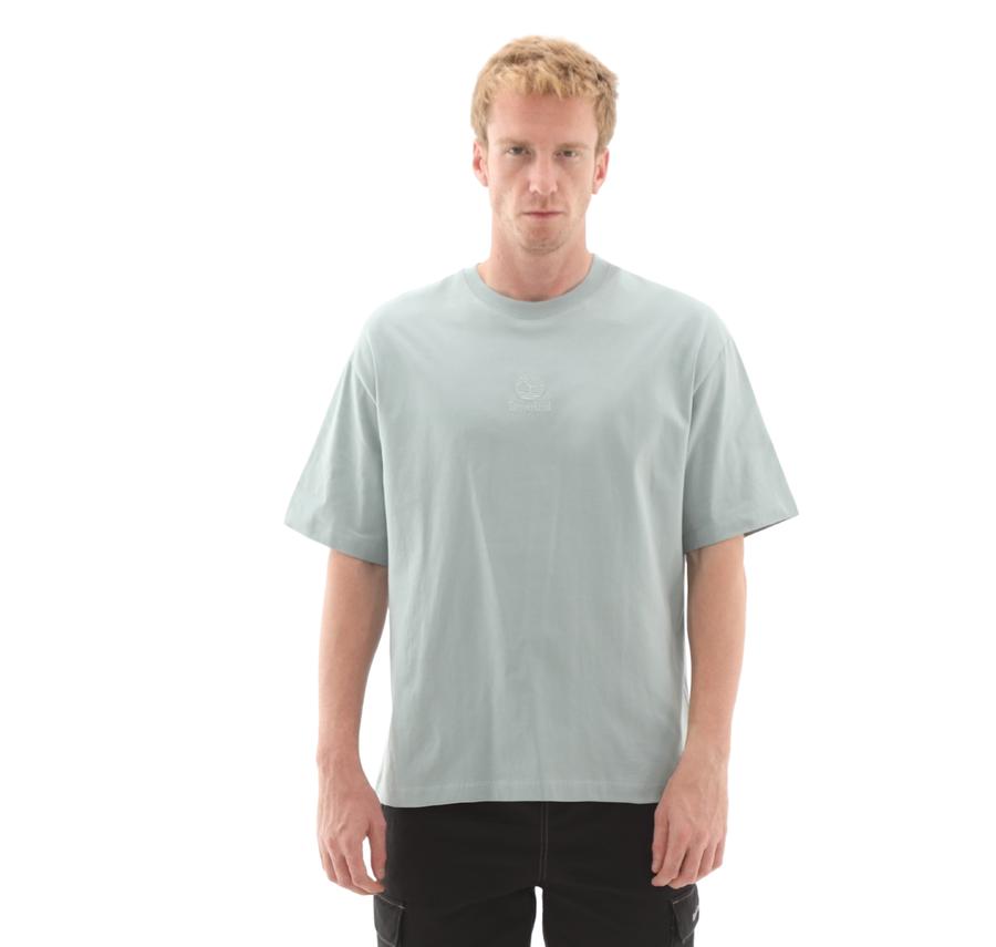 Timberland Hampthon Tonal Stack Logo Tee Erkek T-Shirt Açık Mavi Timberland Hampthon Tonal Stack Logo Tee Erkek T-Shirt Açık Mavi