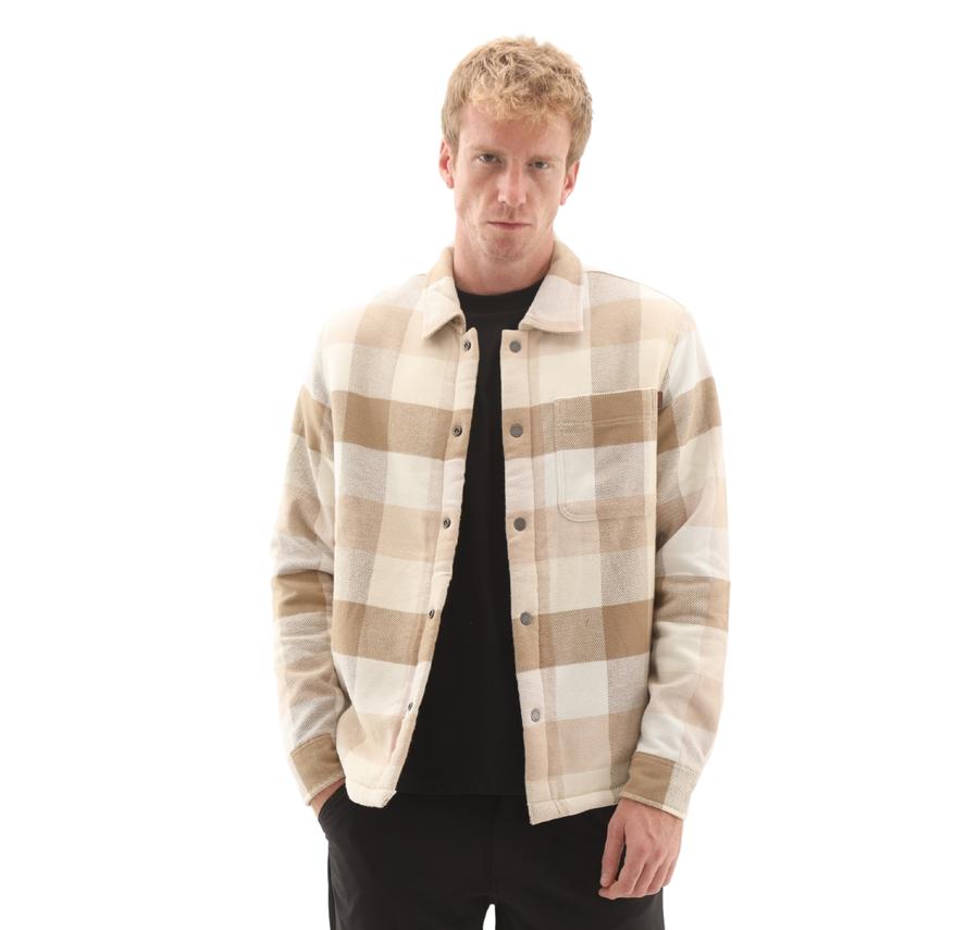 Timberland High Pile Lined Overshirt Erkek Krem Timberland High Pile Lined Overshirt Erkek Krem