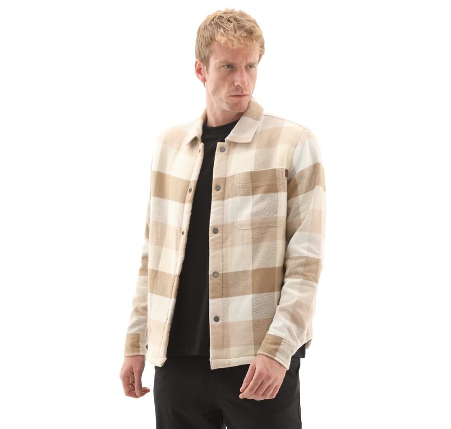 Timberland High Pile Lined Overshirt Erkek Ceket Krem Timberland High Pile Lined Overshirt Erkek Ceket Krem