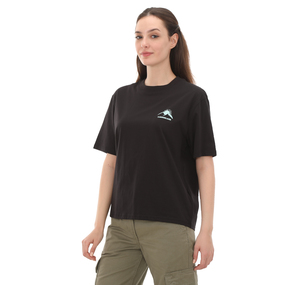 Timberland Hıke Lıfe Graphıc Short-Sleeve Tee Kadın T-Shirt Siyah