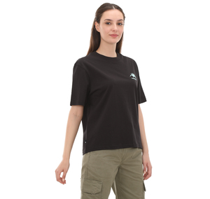 Timberland Hıke Lıfe Graphıc Short-Sleeve Tee Kadın T-Shirt Siyah