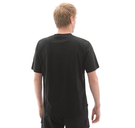 Timberland Holiday Front Graphic Ss Tee Erkek T-Shirt Siyah